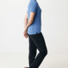 Iqoniq Yosemite recycled cotton pique polo - Heather Blue