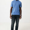 Iqoniq Yosemite recycled cotton pique polo - Heather Blue