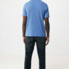 Iqoniq Yosemite recycled cotton pique polo - Heather Blue