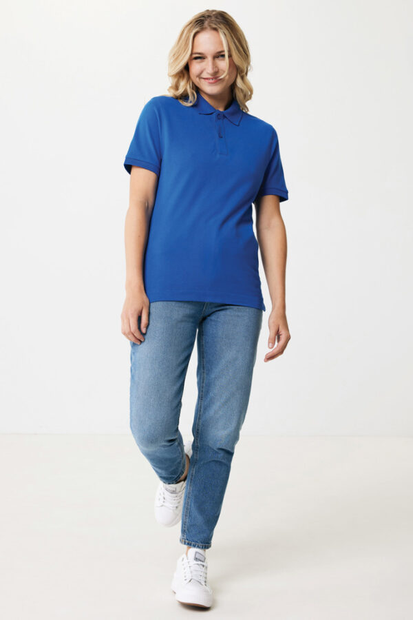 Iqoniq Yosemite recycled cotton pique polo - Royal Blue