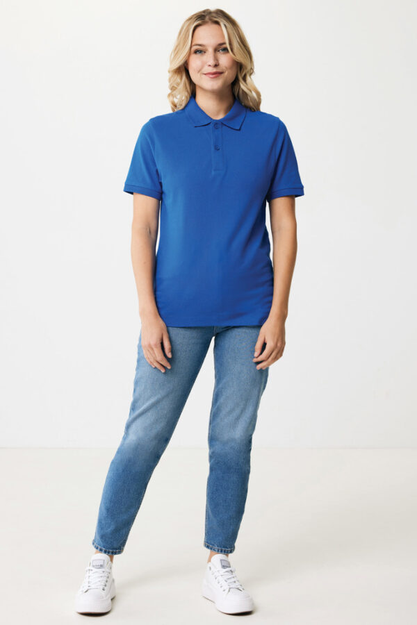 Iqoniq Yosemite recycled cotton pique polo - Royal Blue