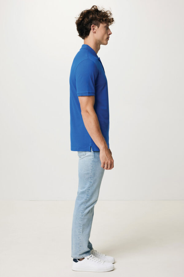 Iqoniq Yosemite recycled cotton pique polo - Royal Blue