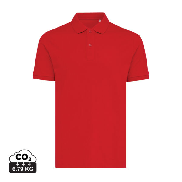 Iqoniq Yosemite recycled cotton pique polo - Red