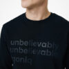 Iqoniq Zion recycled cotton crew neck - Black