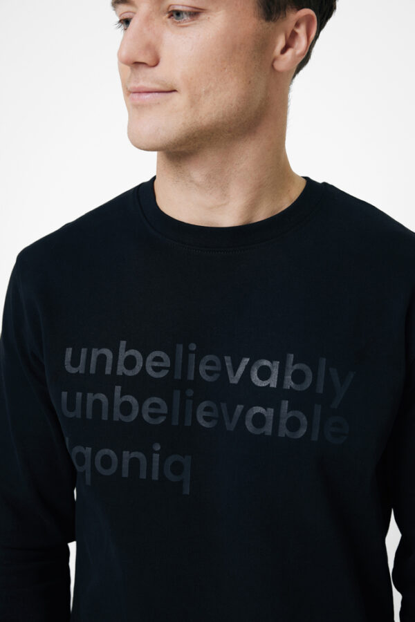 Iqoniq Zion recycled cotton crew neck - Black