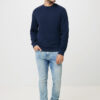 Iqoniq Zion recycled cotton crew neck - Navy