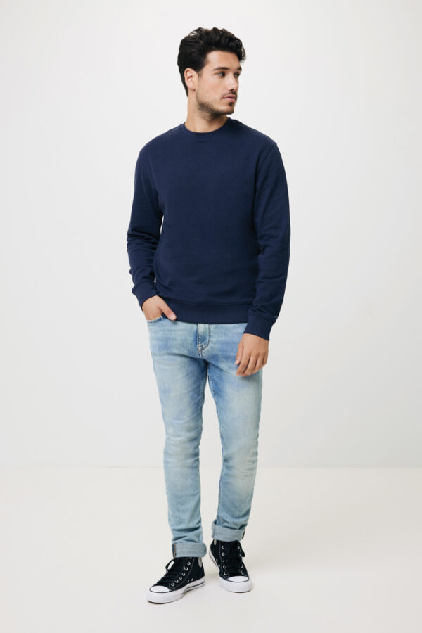 Iqoniq Zion recycled cotton crew neck - Navy