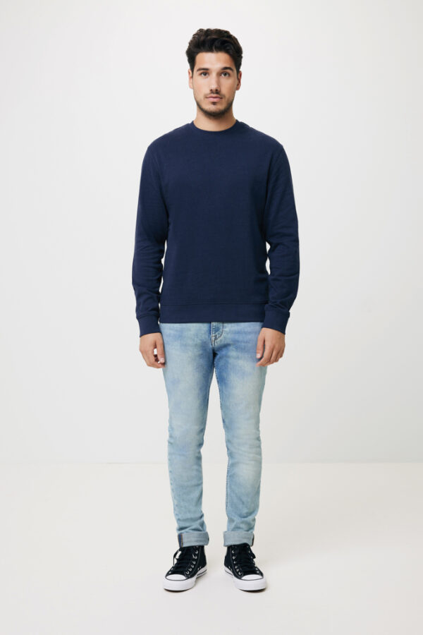 Iqoniq Zion recycled cotton crew neck - Navy