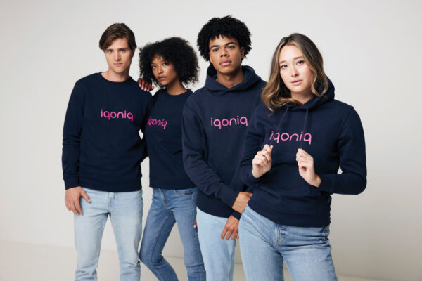 Iqoniq Zion recycled cotton crew neck - Navy