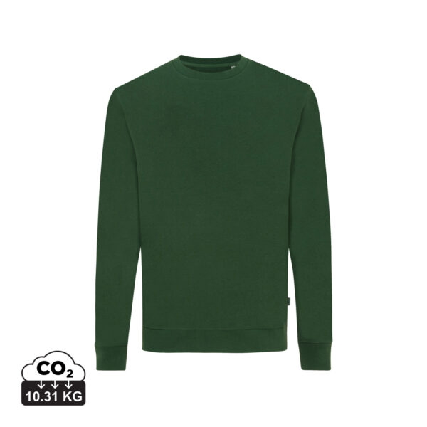 Iqoniq Zion recycled cotton crew neck - Forest Green