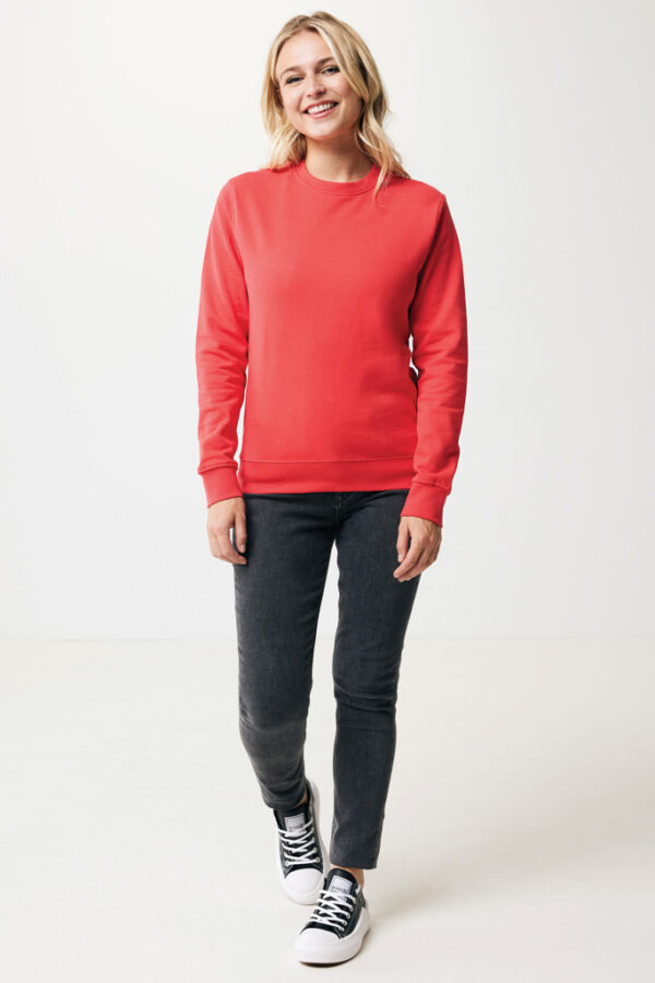 Iqoniq Zion recycled cotton crew neck - Luscious Red