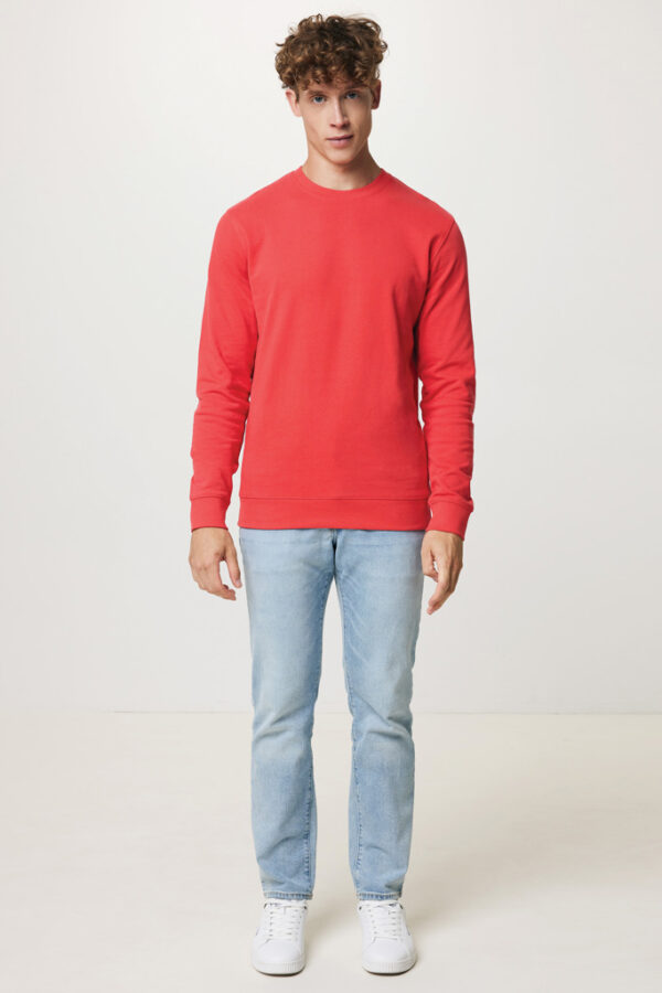 Iqoniq Zion recycled cotton crew neck - Luscious Red