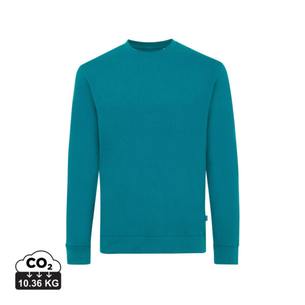 Iqoniq Zion recycled cotton crew neck - Verdigris