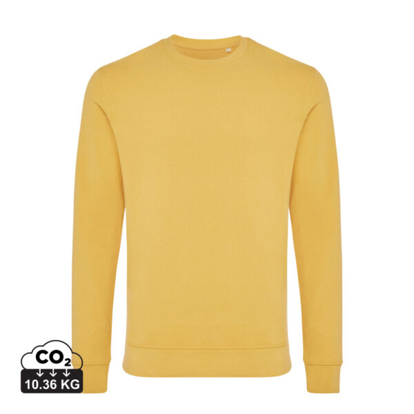 Iqoniq Zion recycled cotton crew neck - Ochre Yellow