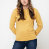 Iqoniq Zion recycled cotton crew neck - Ochre Yellow