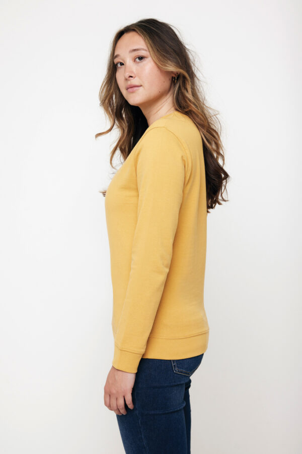 Iqoniq Zion recycled cotton crew neck - Ochre Yellow