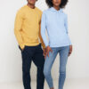 Iqoniq Zion recycled cotton crew neck - Ochre Yellow