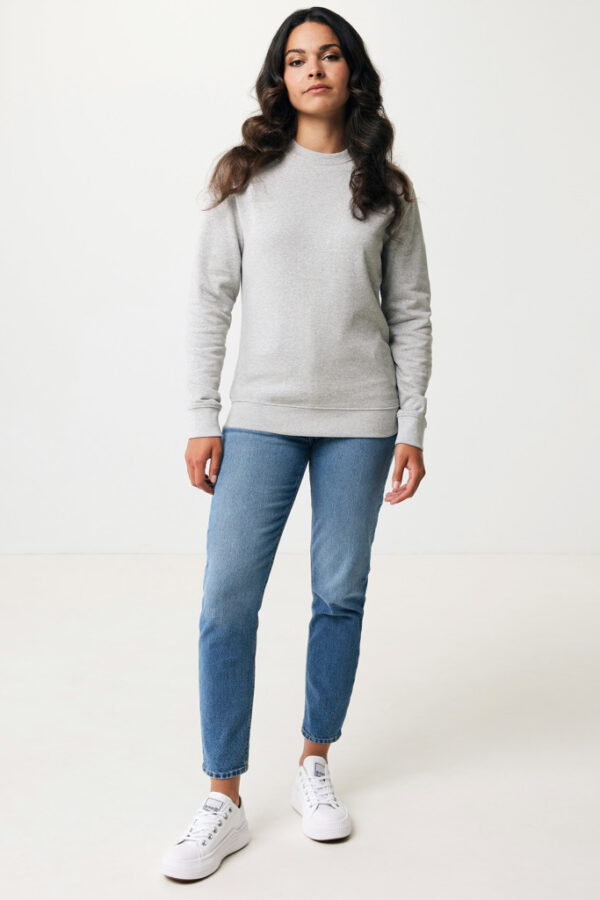 Iqoniq Denali recycled cotton crew neck undyed - Heather Grey