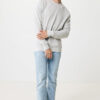 Iqoniq Denali recycled cotton crew neck undyed - Heather Grey