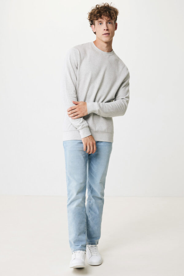 Iqoniq Denali recycled cotton crew neck undyed - Heather Grey