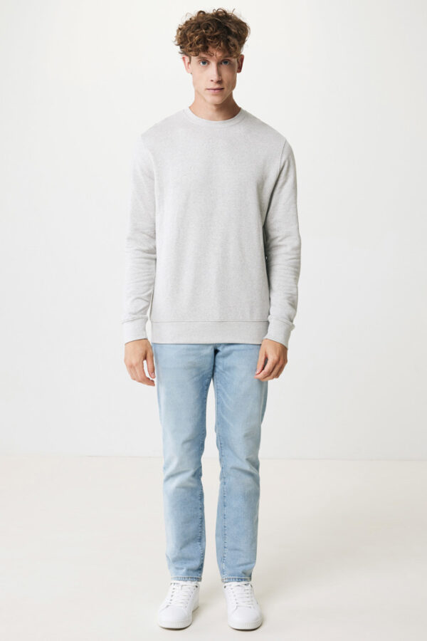 Iqoniq Denali recycled cotton crew neck undyed - Heather Grey