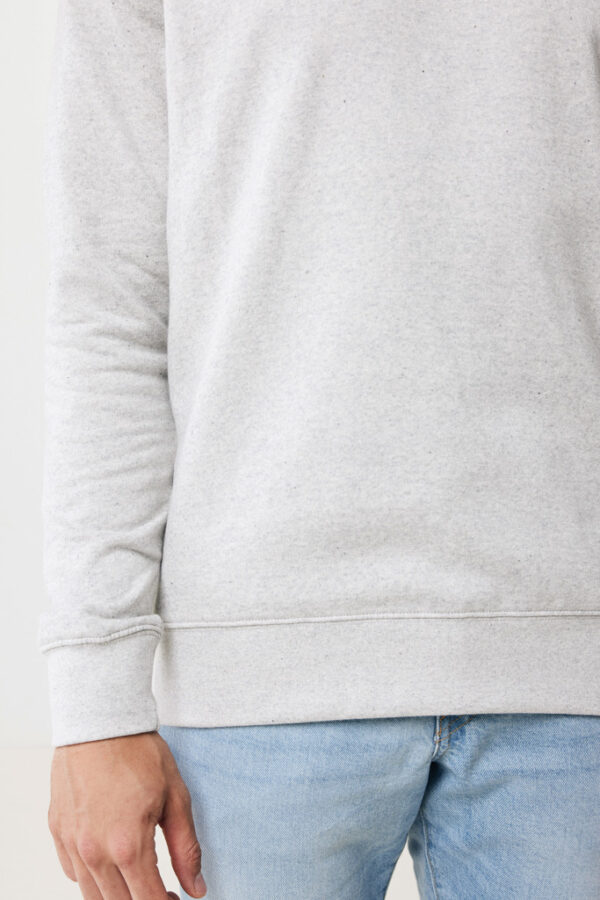 Iqoniq Denali recycled cotton crew neck undyed - Heather Grey