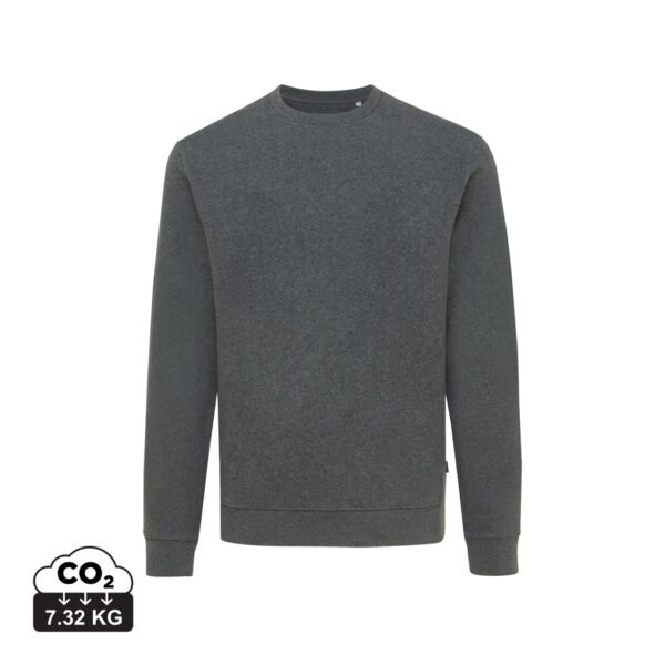 Iqoniq Denali recycled cotton crew neck undyed - Heather Anthracite