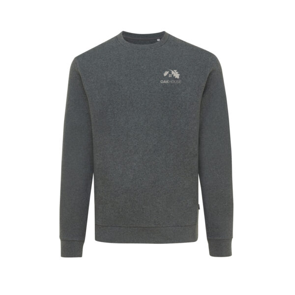 Iqoniq Denali recycled cotton crew neck undyed - Heather Anthracite