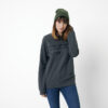 Iqoniq Denali recycled cotton crew neck undyed - Heather Anthracite