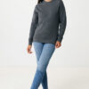 Iqoniq Denali recycled cotton crew neck undyed - Heather Anthracite