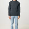 Iqoniq Denali recycled cotton crew neck undyed - Heather Anthracite