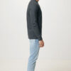 Iqoniq Denali recycled cotton crew neck undyed - Heather Anthracite