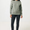 Iqoniq Denali recycled cotton crew neck undyed - Heather Green