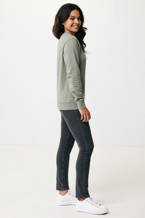 Iqoniq Denali recycled cotton crew neck undyed - Heather Green