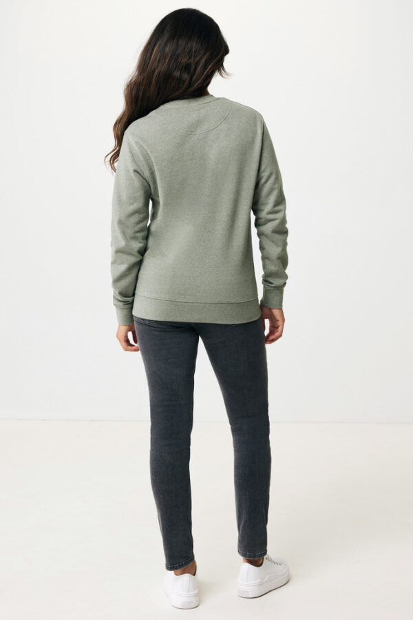 Iqoniq Denali recycled cotton crew neck undyed - Heather Green