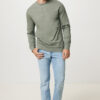 Iqoniq Denali recycled cotton crew neck undyed - Heather Green