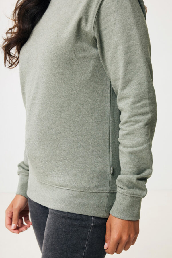 Iqoniq Denali recycled cotton crew neck undyed - Heather Green