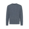 Iqoniq Denali recycled cotton crew neck undyed - Heather Navy