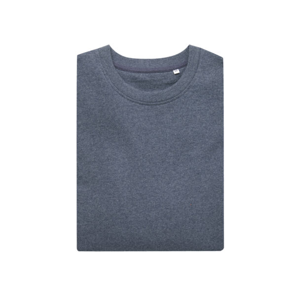 Iqoniq Denali recycled cotton crew neck undyed - Heather Navy