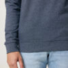 Iqoniq Denali recycled cotton crew neck undyed - Heather Navy