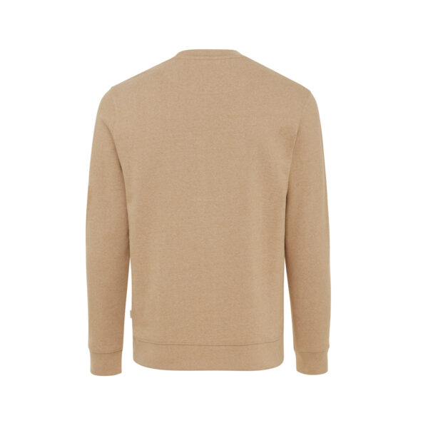 Iqoniq Denali recycled cotton crew neck undyed - Heather Brown