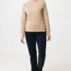 Iqoniq Denali recycled cotton crew neck undyed - Heather Brown