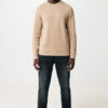 Iqoniq Denali recycled cotton crew neck undyed - Heather Brown