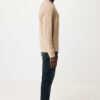 Iqoniq Denali recycled cotton crew neck undyed - Heather Brown