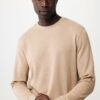 Iqoniq Denali recycled cotton crew neck undyed - Heather Brown