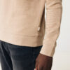 Iqoniq Denali recycled cotton crew neck undyed - Heather Brown