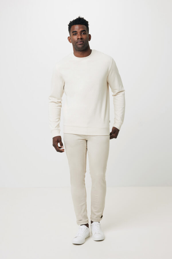 Iqoniq Denali recycled cotton crew neck undyed - Natural Raw