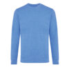 Iqoniq Denali recycled cotton crew neck undyed - Heather Blue