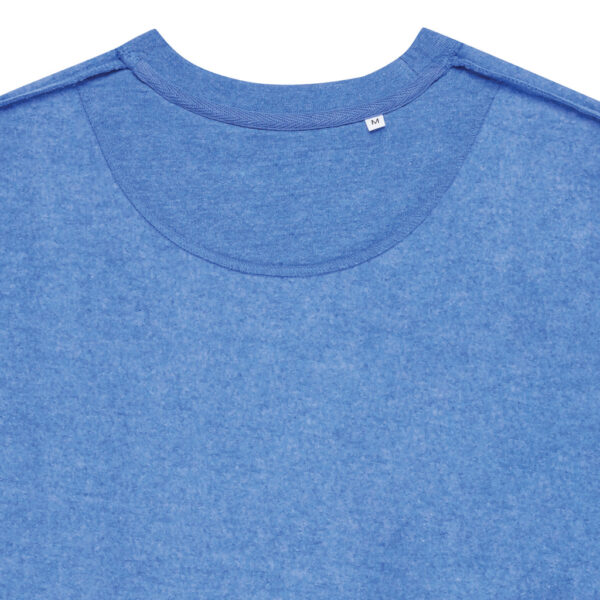 Iqoniq Denali recycled cotton crew neck undyed - Heather Blue