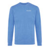 Iqoniq Denali recycled cotton crew neck undyed - Heather Blue